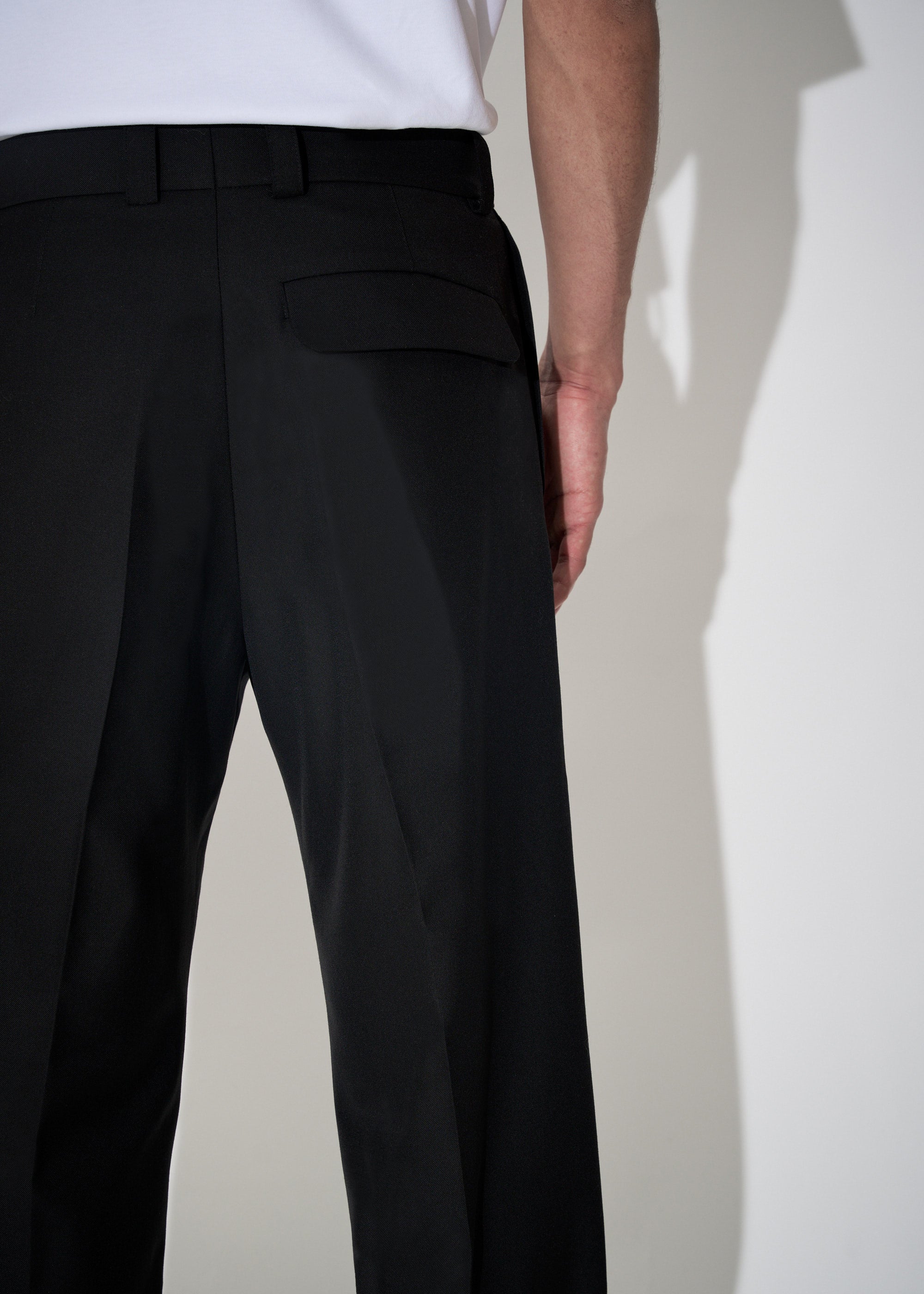 Wide Leg Wool Trousers Past Tense