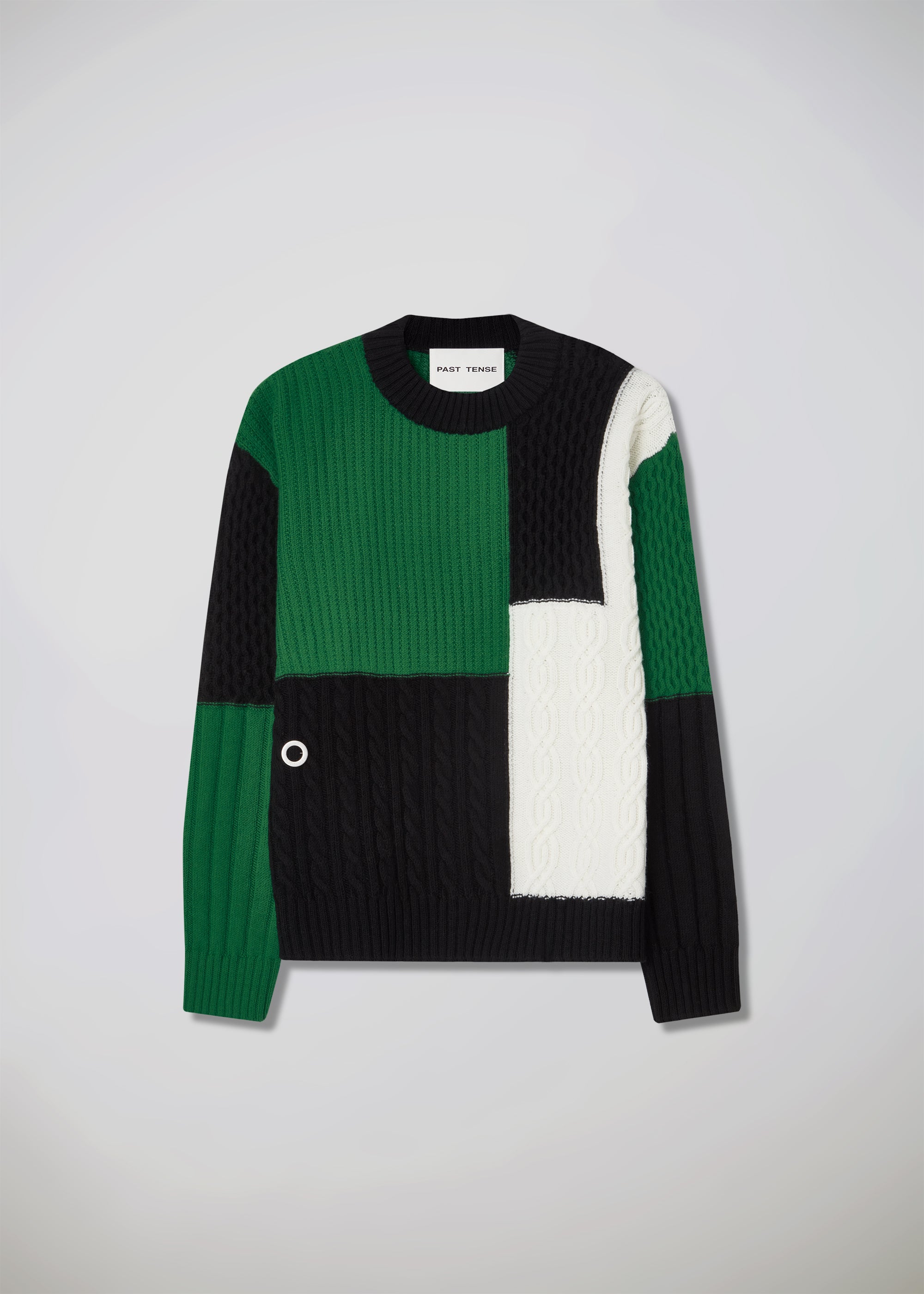 Block Cable Crewneck Knit Past Tense