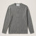 Rib Knit L/S Collarless Shirt - Grey Melange – Past Tense