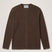Rib Knit L/S Collarless Shirt - Taupe – Past Tense
