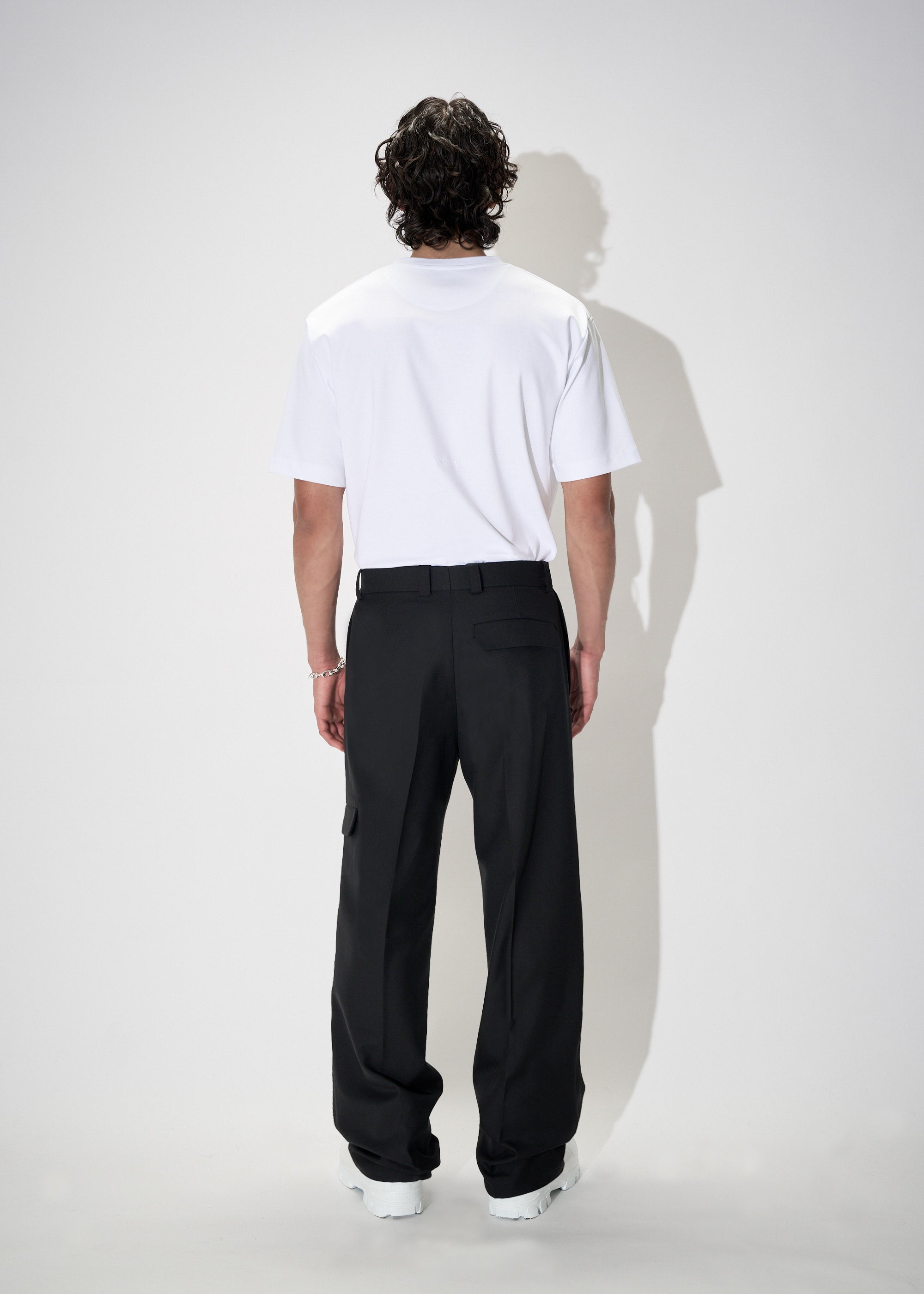 Wide Leg Wool Trousers Past Tense