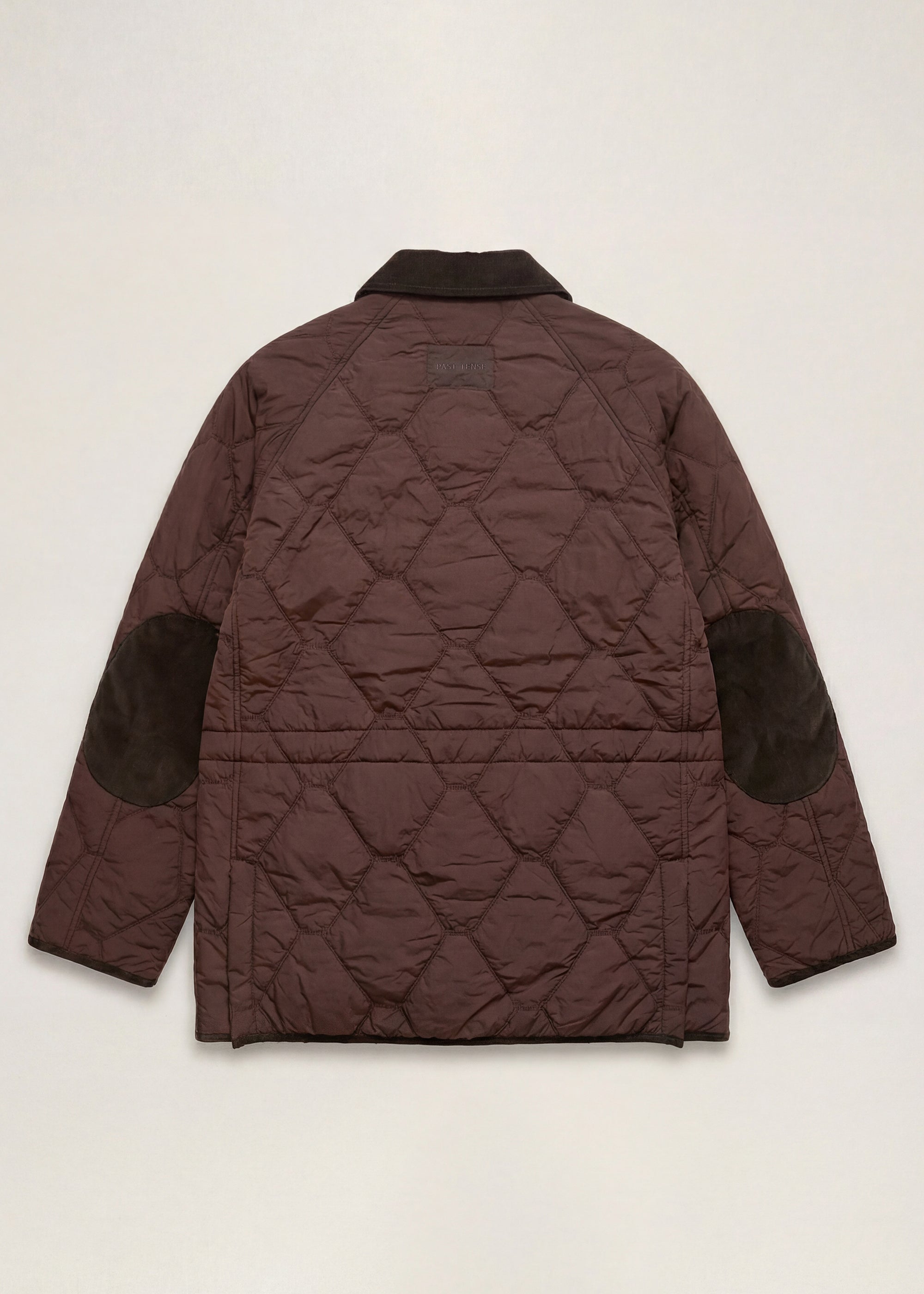 Quilted Hunting Jacket - Dark Brown – Past Tense, view 2