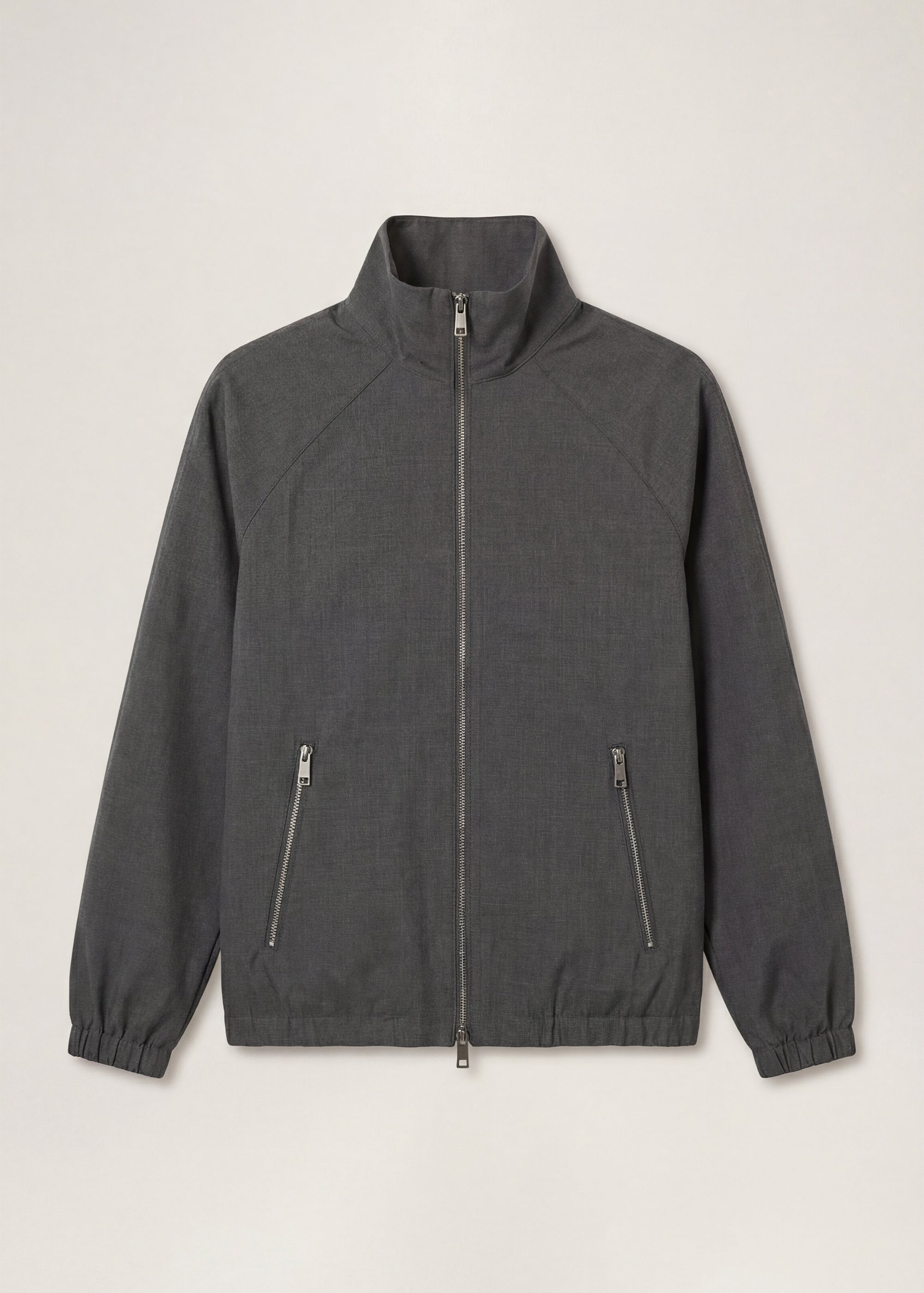 Tailored Track Jacket - Grey Melange – Past Tense