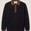Milano Knitted Rugby Shirt - Black – Past Tense