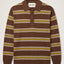 Milano Knitted Rugby Shirt - Taupe / Yellow – Past Tense