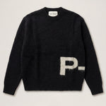 Wool Cashmere Crewneck Knit - Black – Past Tense