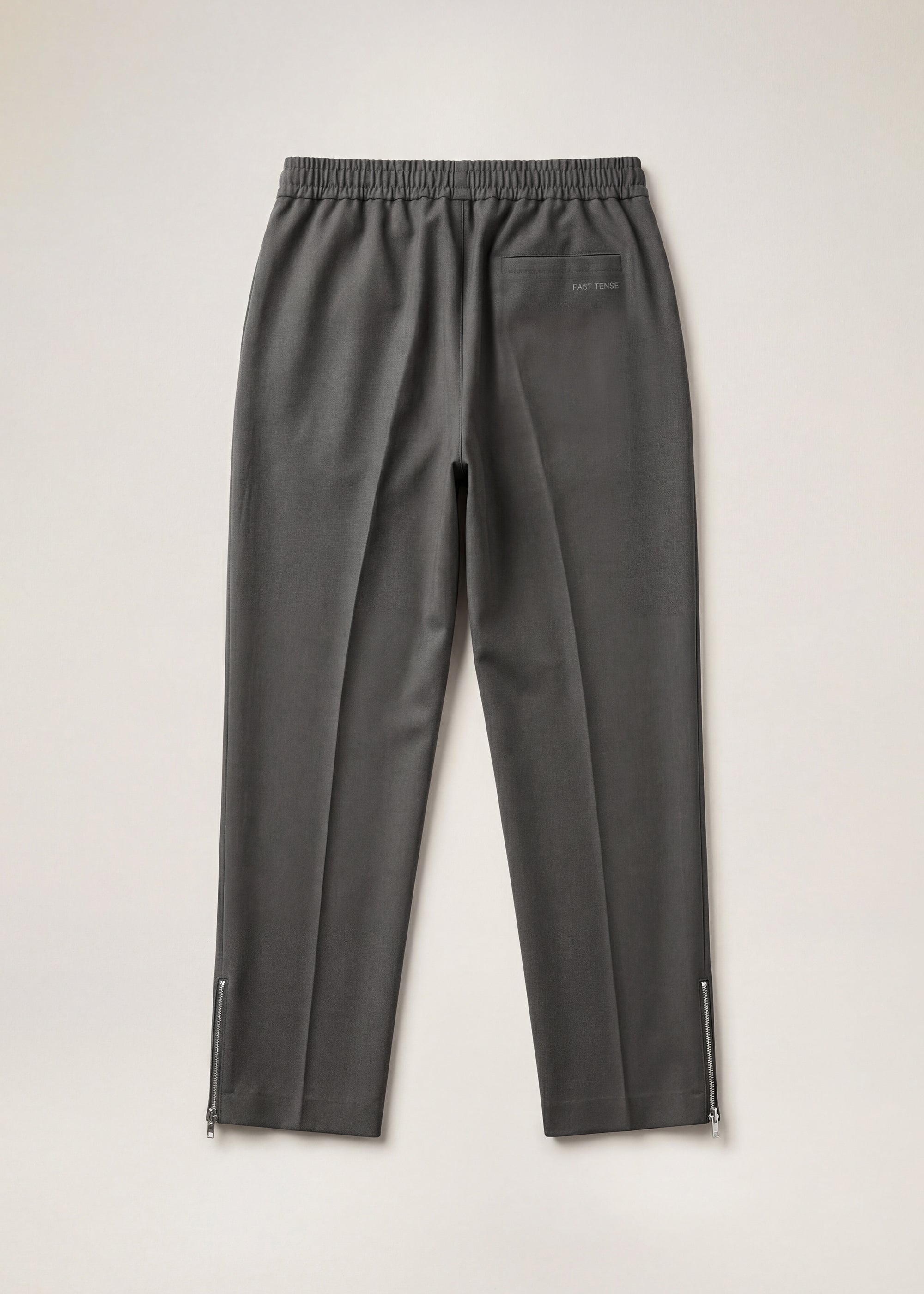 Tailored Track Pants - Grey Melange – Past Tense, view 2