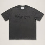 Tonal Stamp Crewneck T-Shirt - Washed Black – Past Tense