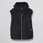 Black Hybrid Puffer Down Jacket Past Tense