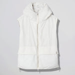 White Hybrid Puffer Down Jacket Past Tense