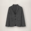 Tropical Wool Tailored Jacket Grey Melange – Past Tense