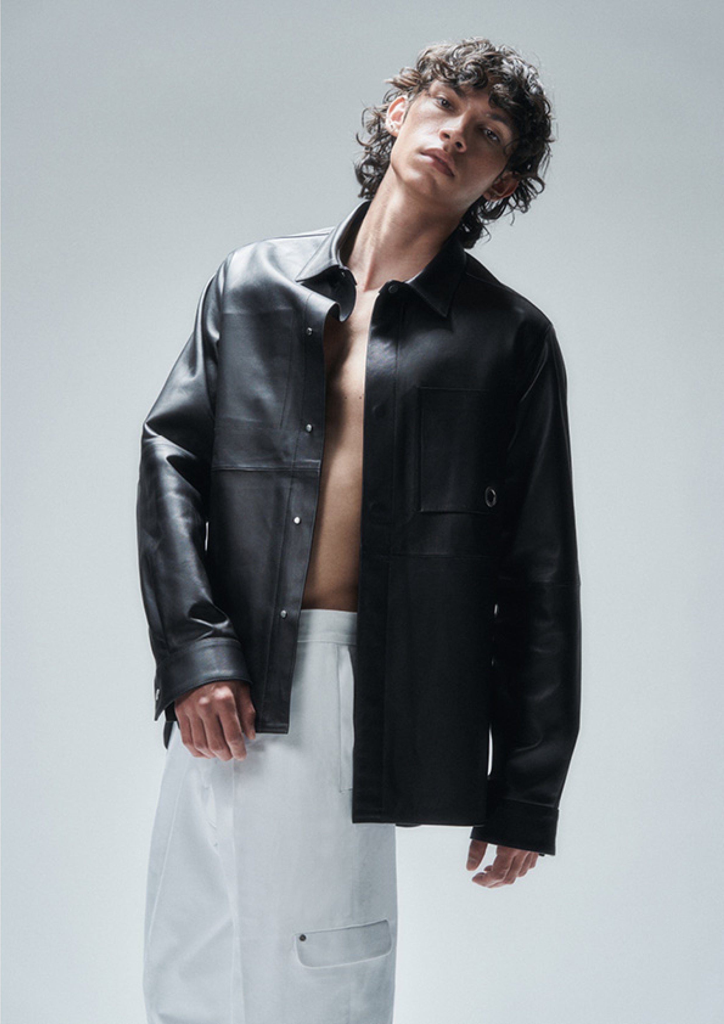 Leather Overshirt SS24 Past Tense