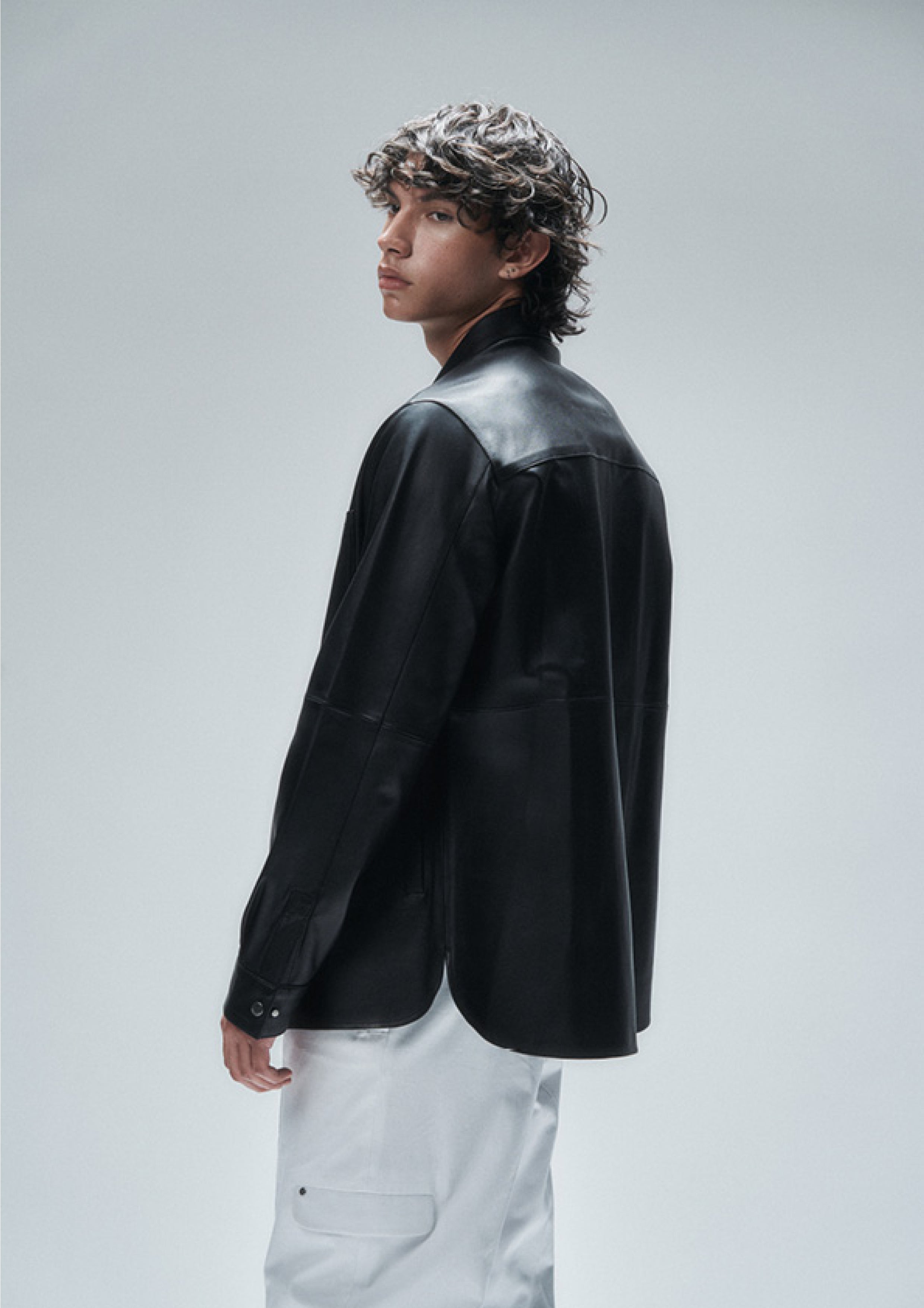 Leather Overshirt SS24 Past Tense