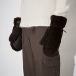 Shearling Mittens Past Tense